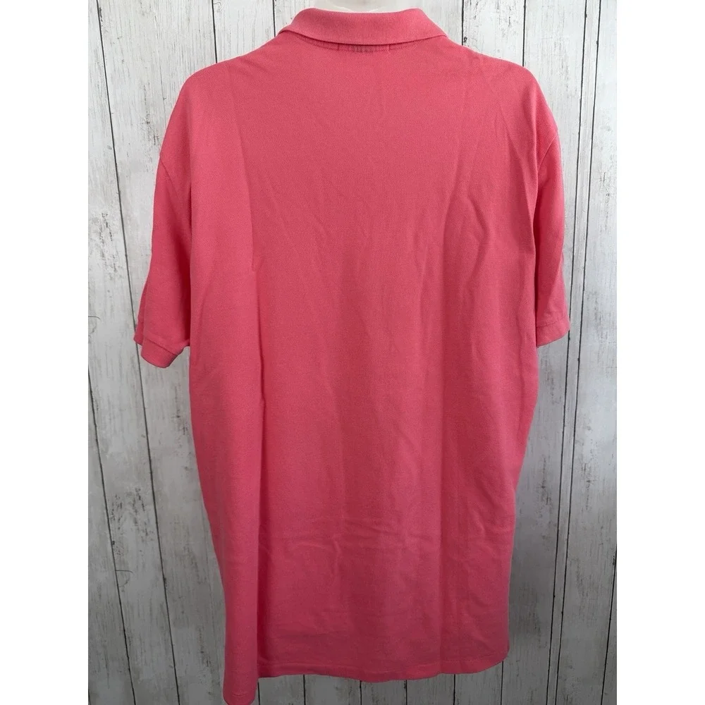 Men's Polo Ralph Lauren Shirt Melon Pink Short Sleeve Casual Size XL